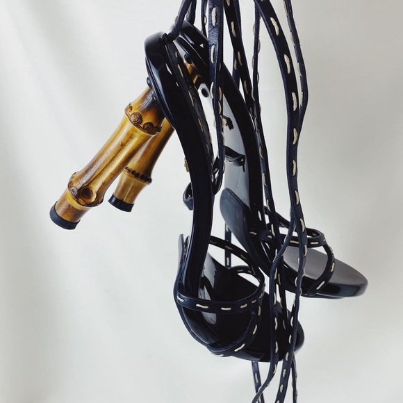 Gucci Shoes - GUCCI x TOM FORD VINTAGE BAMBOO HEEL SANDAL SIZE EU 37.5 PRELOVED